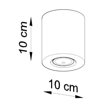 Bodové svítidlo ORBIS 1xGU10/10W/230V buk