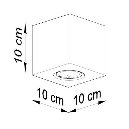 Bodové svítidlo QUAD 1xGU10/10W/230V buk