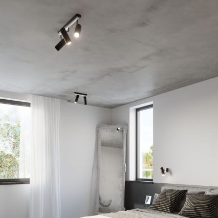 Sollux SL.0501 - Bodové svítidlo DIREZIONE 3 3xGU10/40W/230V