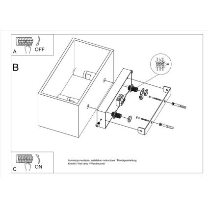 Nástěnné svítidlo QUAD MAXI 2xG9/40W/230V