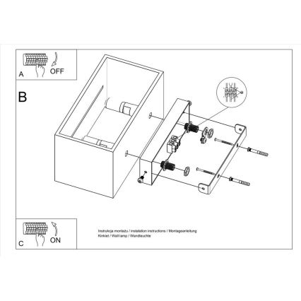 Nástěnné svítidlo LOBO 2xG9/40W/230V bílá