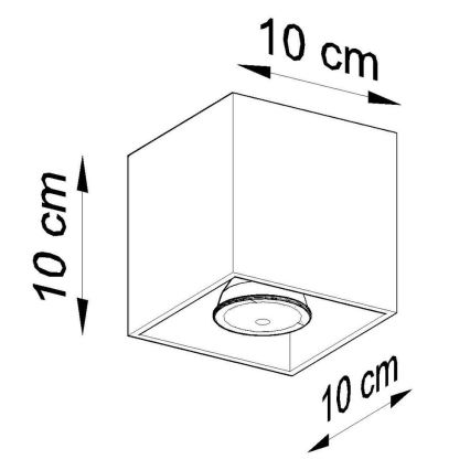 Bodové svítidlo QUAD 1 1xGU10/10W/230V antracit