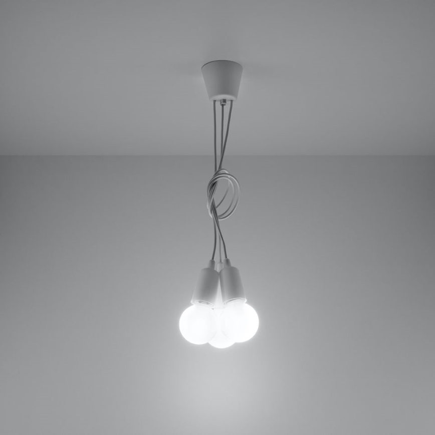 Lustr na lanku DIEGO 3xE27/60W/230V