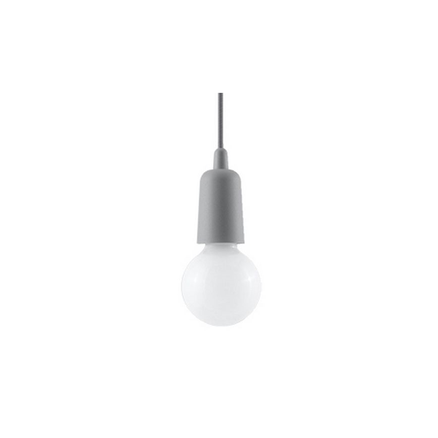 Lustr na lanku DIEGO 1xE27/60W/230V šedá