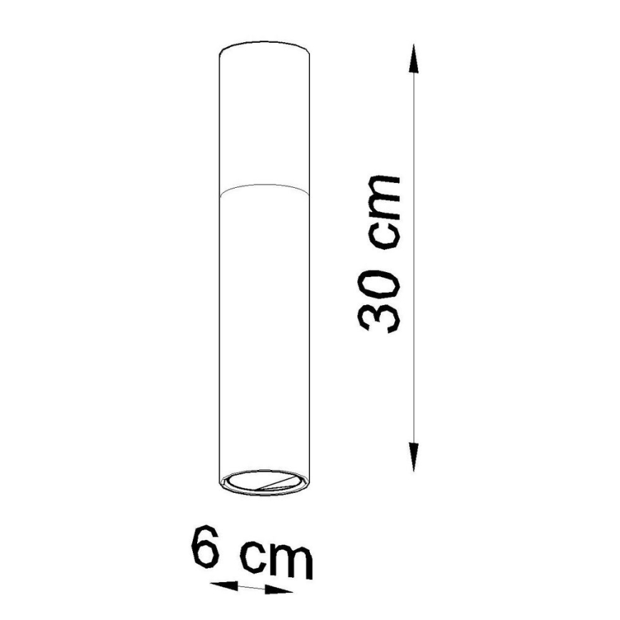 Stropní svítidlo PABLO 1xGU10/40W/230V černá/buk