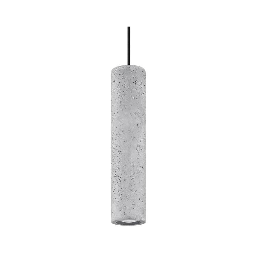 Lustr na lanku LUVO 1xGU10/40W/230V beton/černá