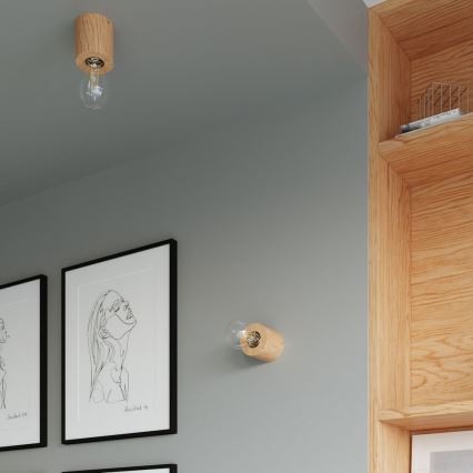 Stolní lampa SALGADO 1xE27/15W/230V buk