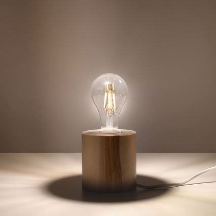 Stolní lampa SALGADO 1xE27/15W/230V buk