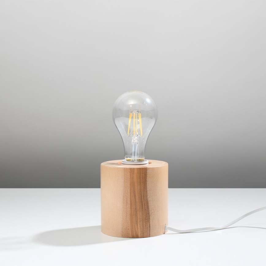 Stolní lampa SALGADO 1xE27/60W/230V buk