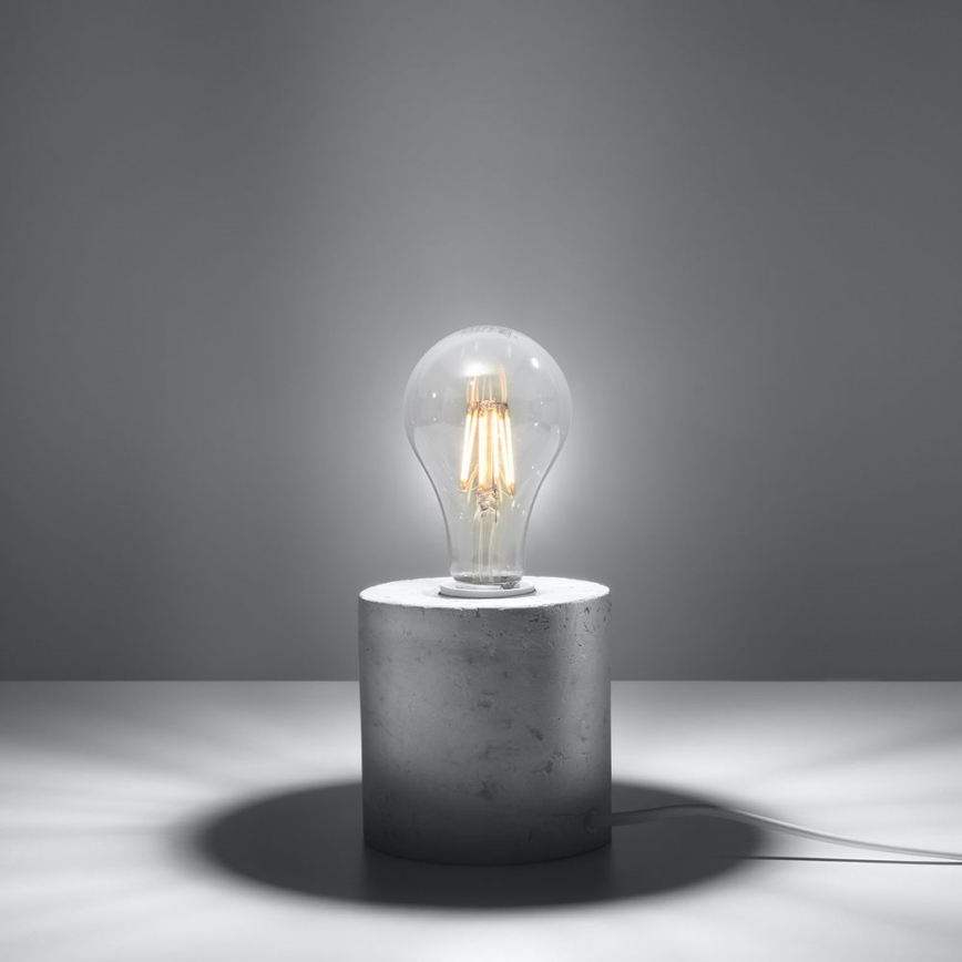 Stolní lampa SALGADO 1xE27/15W/230V beton