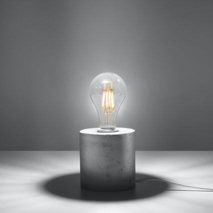Stolní lampa SALGADO 1xE27/60W/230V beton