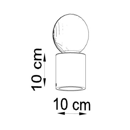 Stolní lampa SALGADO 1xE27/60W/230V beton