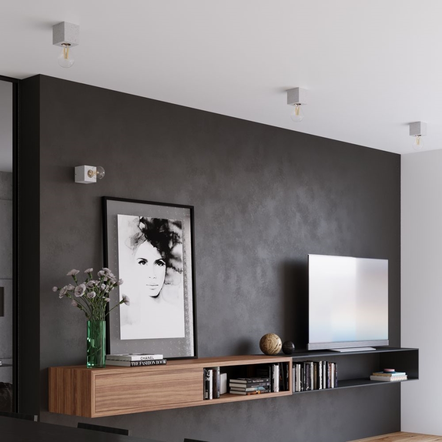 Nástěnné svítidlo ABEL 1xE27/15W/230V beton