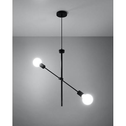 Lustr na lanku CONCEPT 2xE27/60W/230V