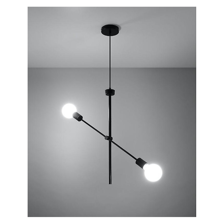 Lustr na lanku CONCEPT 2xE27/60W/230V