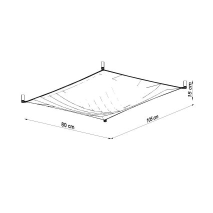 LED Stropní svítidlo LUNA 2xG13/8,5W/230V 80x105 cm bílá
