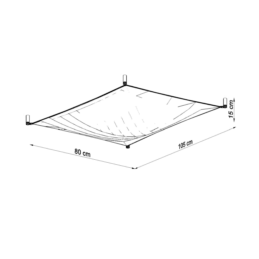 LED Stropní svítidlo LUNA 2xG13/8,5W/230V 80x105 cm bílá