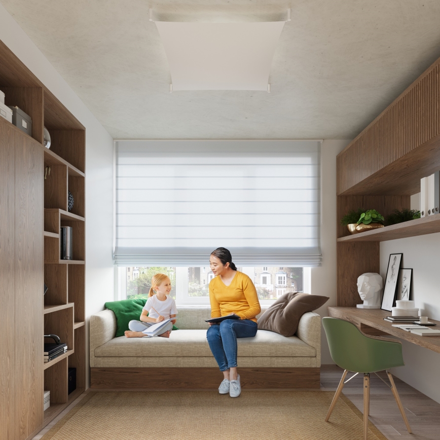 LED Stropní svítidlo LUNA 6xG13/8,5W/230V 14x14 cm bílá