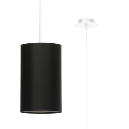 Lustr na lanku OTTO 1xE27/60W/230V pr. 15 cm černá