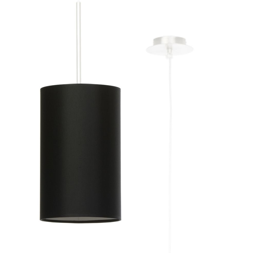 Lustr na lanku OTTO 1xE27/60W/230V pr. 15 cm černá