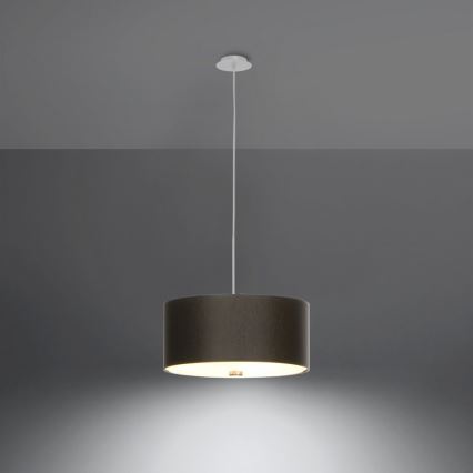 Lustr na lanku SKALA 3xE27/60W/230V pr. 30 cm černá