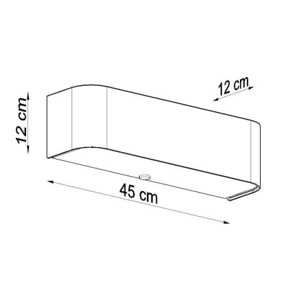 Nástěnné svítidlo LOKKO 2xE14/60W/230V bílá