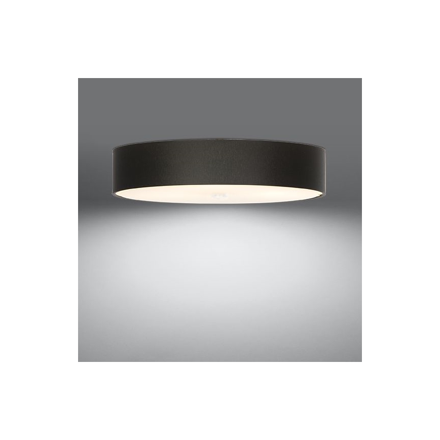 Stropní svítidlo SKALA 6xE27/60W/230V pr. 70 cm černá