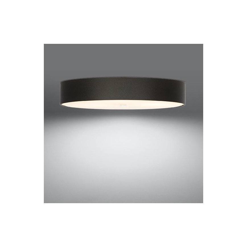 Stropní svítidlo SKALA 6xE27/60W/230V pr. 80 cm černá
