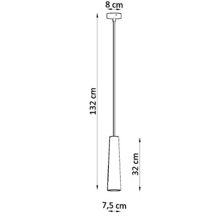 Lustr na lanku ELECTRA 1xGU10/40W/230V