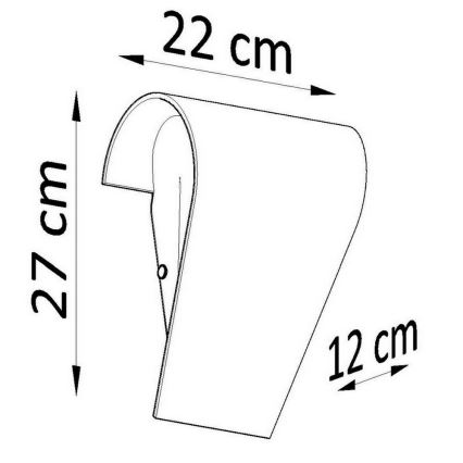 Nástěnné svítidlo CLINO 1xE27/46W/230V