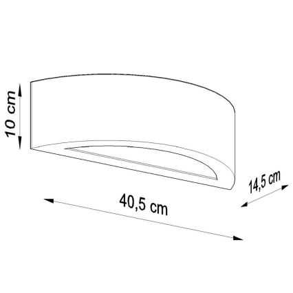 Nástěnné svítidlo ATENA 1xE27/60W/230V šedá