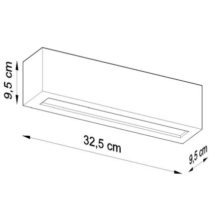 Nástěnné svítidlo VEGA 1xE27/60W/230V černá