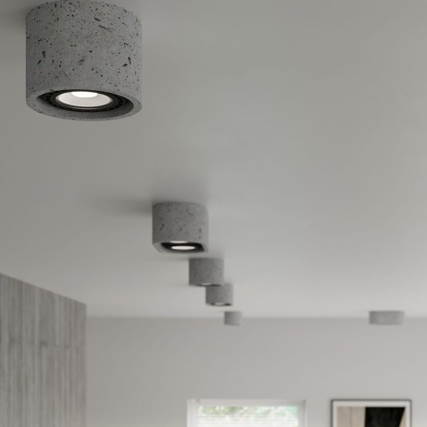 Stropní svítidlo BASIC AR111 1xGU10/40W/230V beton