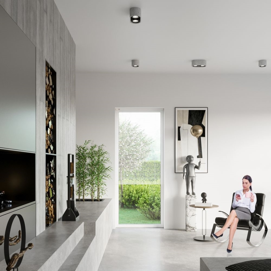 Stropní svítidlo BASIC AR111 2xGU10/40W/230V beton