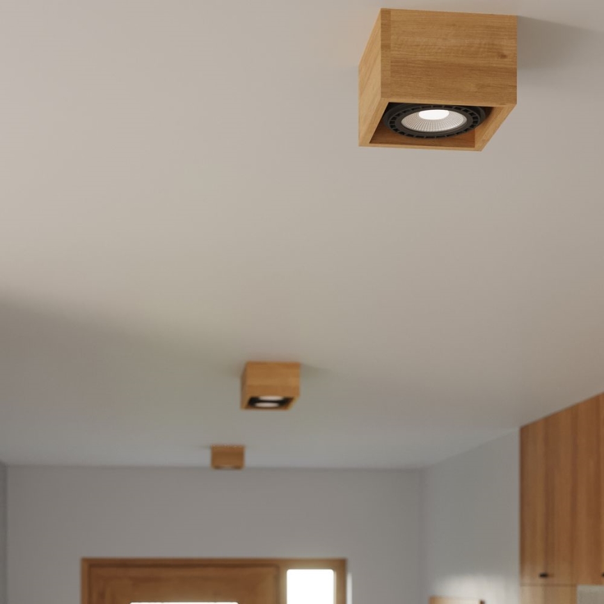 Stropní svítidlo QUATRO AR111 2xGU10/40W/230V buk
