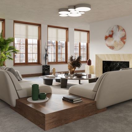 Stropní svítidlo ARENA 4xE27/15W/230V šedá