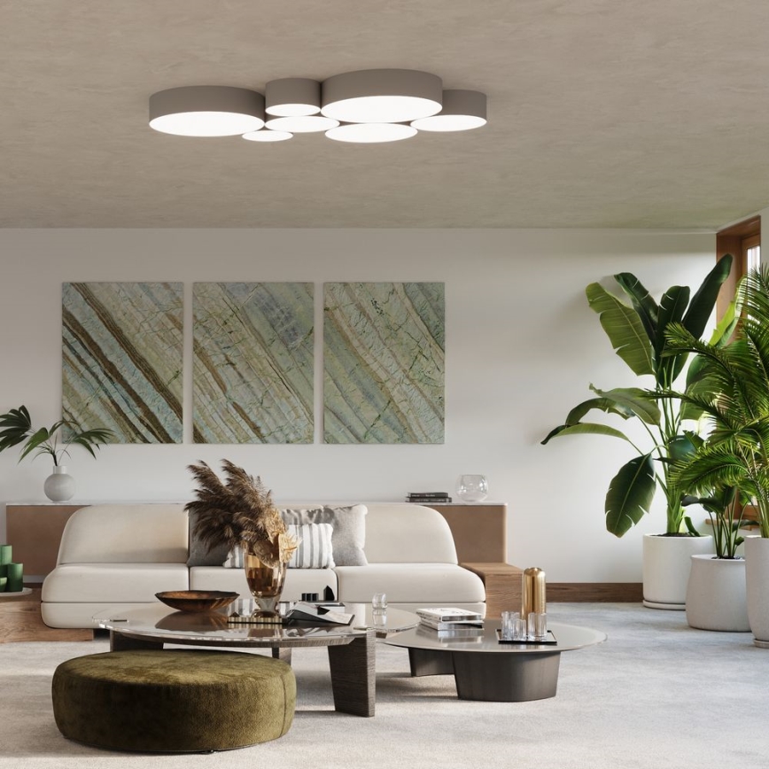 Stropní svítidlo ARENA 4xE27/15W/230V šedá