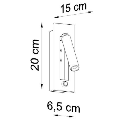 Nástěnné bodové svítidlo ENIF 1xG9/12W/230V