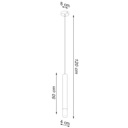 Lustr na lanku VIZIER 1xG9/12W/230V bílá