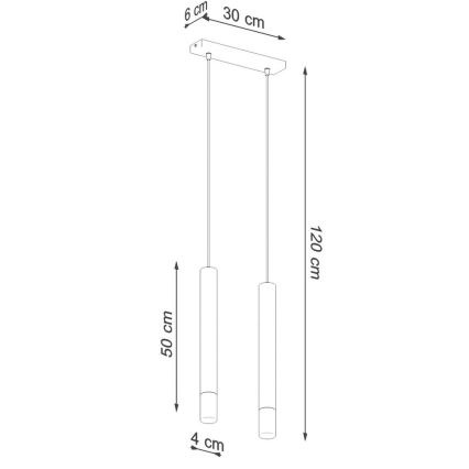 Lustr na lanku VIZIER 2xG9/40W/230V bílá