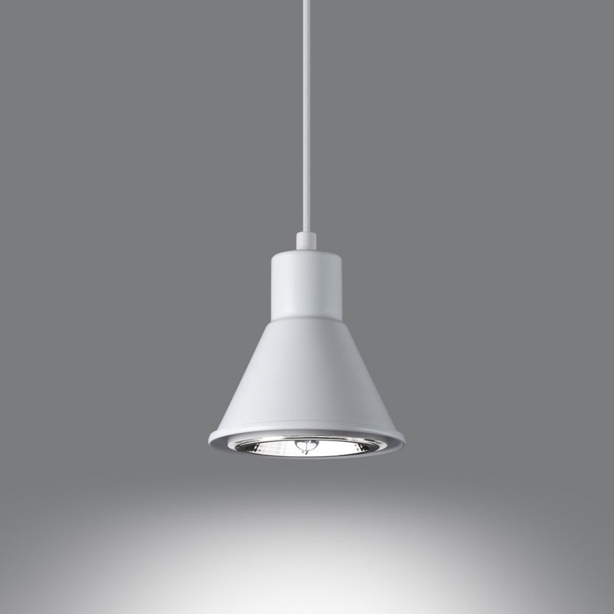 Lustr na lanku TAZILA 1xES111/60W/230V bílá