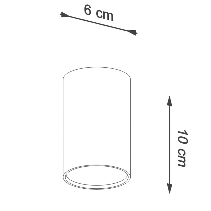 Bodové svítidlo LAGOS 1xGU10/10W/230V 10 cm bílá