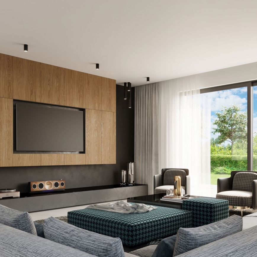 Bodové svítidlo LAGOS 1xGU10/10W/230V 60 cm černá
