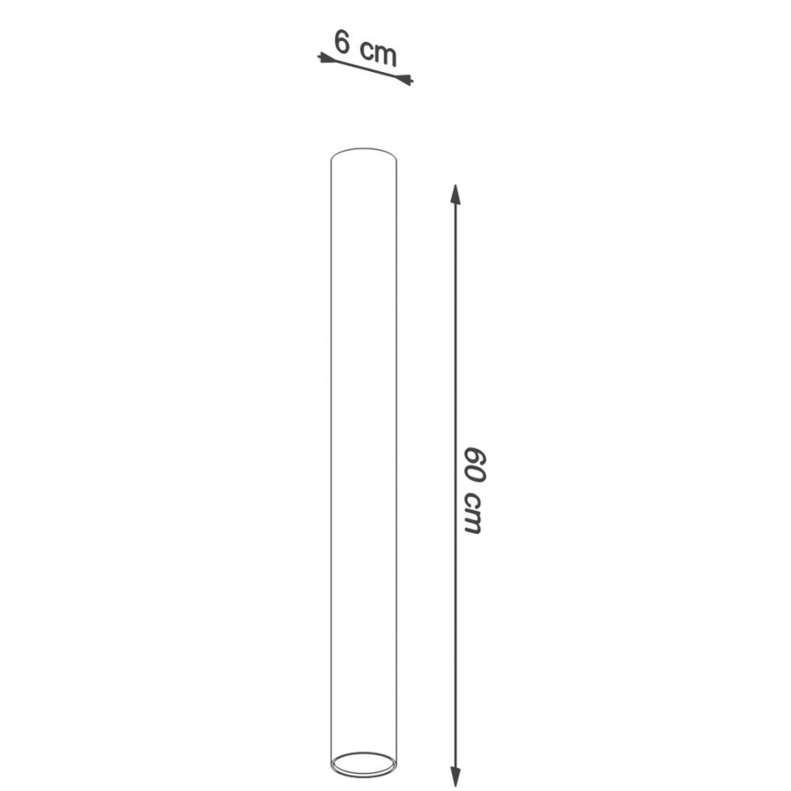 Bodové svítidlo LAGOS 1xGU10/10W/230V 60 cm černá