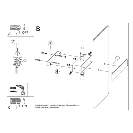 Nástěnné svítidlo AZALIA 2xG9/40W/230V