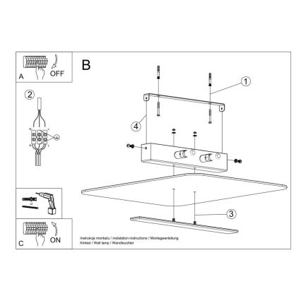 Stropní svítidlo AZALIA 2xG9/40W/230V