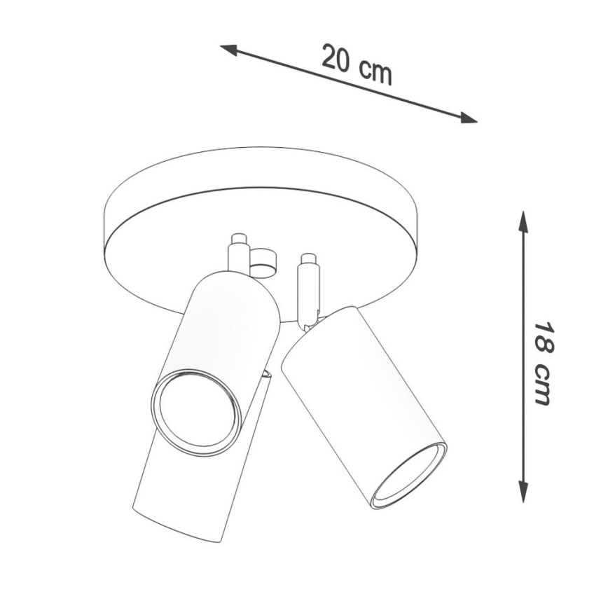 Bodové svítidlo RING 3xGU10/10W/230V bílá