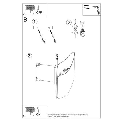 Nástěnné svítidlo TILA 1xG9/40W/230V 30 cm bílá