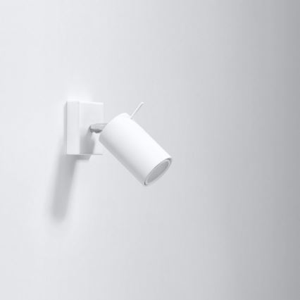 Nástěnné bodové svítidlo RING 1xGU10/10W/230V bílá