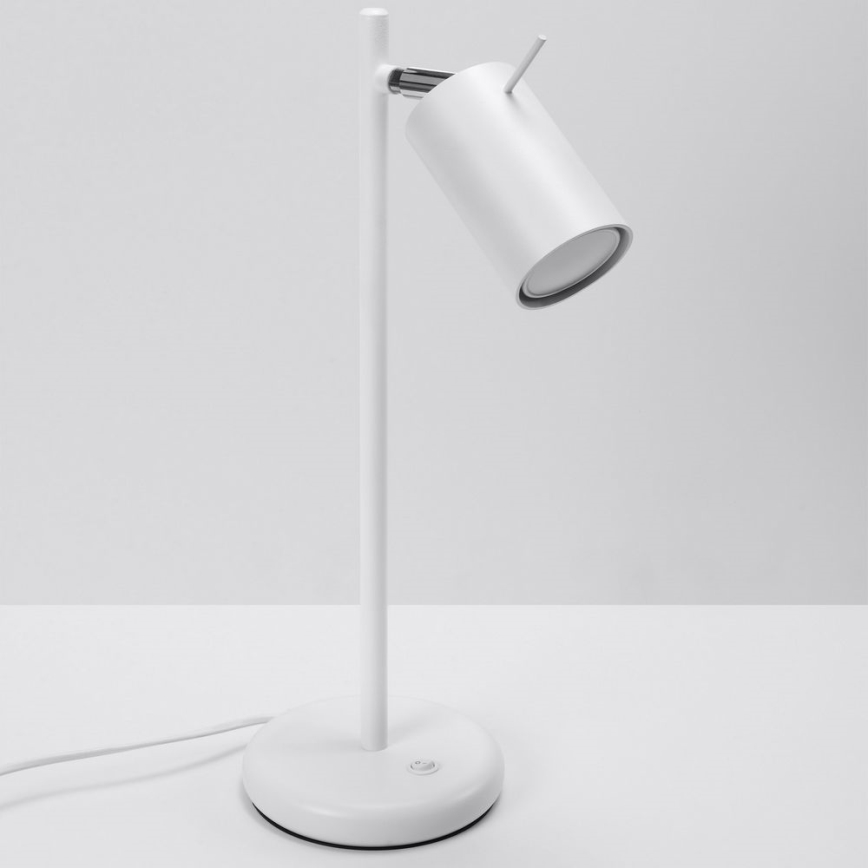Stolní lampa RING 1xGU10/10W/230V bílá